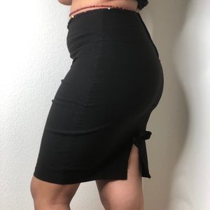 Mid Length Pencil Skirt